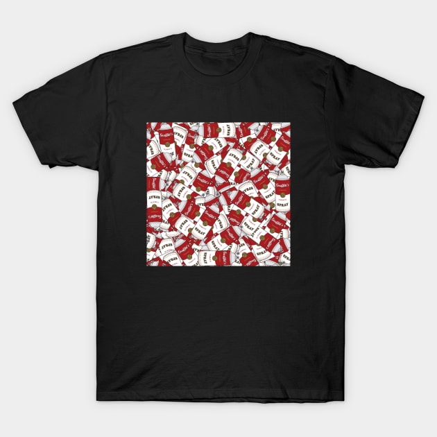 Graffiti's Tomato Spray Pattern T-Shirt by Woah_Jonny